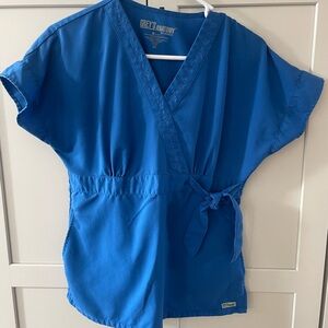 Grey's Anatomy Royal Blue Scrub Top